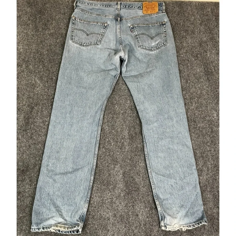 Levi's 501xx Jeans Mens ‎ Blue Button Fly Straight Leg Cotton Size 38X34 USA